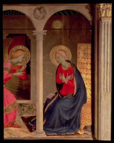 The Annunciation (detail) by Fra Angelico